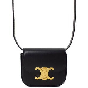 Celine Claude Triomphe calfskin leather Shoulder Bag